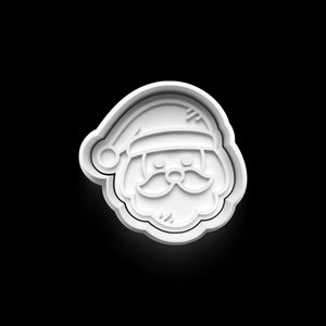 Weihnachtsmann Keks-Ausstecher, ideal für festliche Plätzchen und kreative Weihnachtsbäckerei.