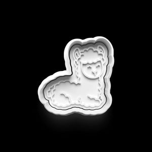 Hübscher Lama Keks-Ausstecher aus robustem PETG-Kunststoff für kreative Plätzchen und Bastelprojekte.