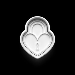 Herzschloss Keks Ausstecher für romantische Plätzchen, Verlobungsring-Design, perfekt für Valentinstag und Hochzeiten.