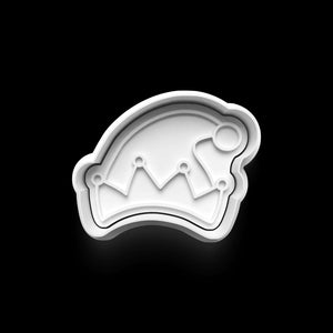 Weihnachts-Ausstecher für Mützenform, ideal für festliche Weihnachtskekse und Gebäck.