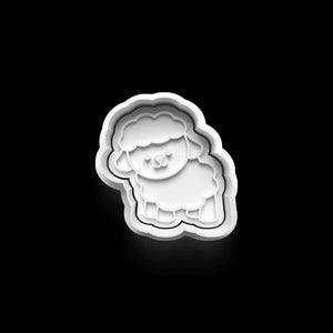 Keks-Ausstecher in Schaf-Form für weihnachtliche Plätzchen und Dekorationen.