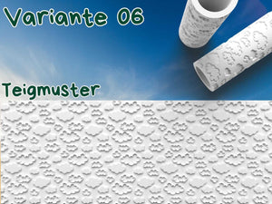 Cloud-pattern rolling pin for creative cookie designs, made from durable PETG plastic, perfect for baking enthusiasts.