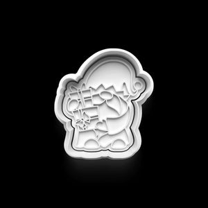 Niedlicher Weihnachts-Gnome Keks-Ausstecher aus 3D-Druck für festliche Kekse und Backspaß!