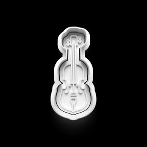 Alt Tag: Violin-shaped cookie cutter from the Musik Keks-Ausstecher set, perfect for music-themed baking adventures.