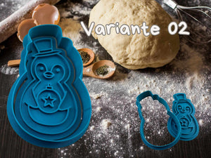 Pinguin Keks Ausstecher Set vor Teigkugel, perfekte Wahl für winterliche Plätzchenbäckerei, Variante 02, Spaß zu Weihnachten.