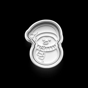 Schneemann Keks-Ausstecher für festliche Weihnachtsplätzchen, ideal für kreative Backprojekte
