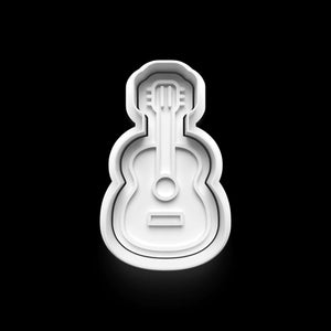 Musik Keks-Ausstecher in Form einer Gitarre für kreative Backprojekte und Musikliebhaber.