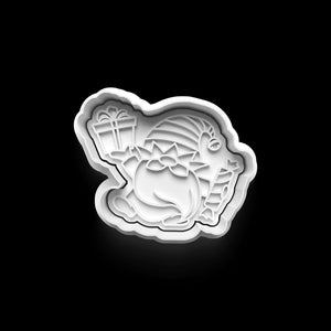 Weihnachtliche Keks-Ausstechform mit Wichtel-Motiv, ideal für festliche Backmomente und kreative Weihnachtsdeko.