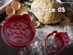 Weihnachts-Keks-Ausstecher in Schneeflocken-Design, ideal für festliche Plätzchen während der Adventszeit.