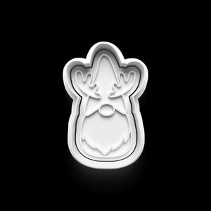 Festive Weihnachtswichtel cookie cutter featuring a charming gnome design for creating delightful holiday cookies, perfect for Christmas baking.