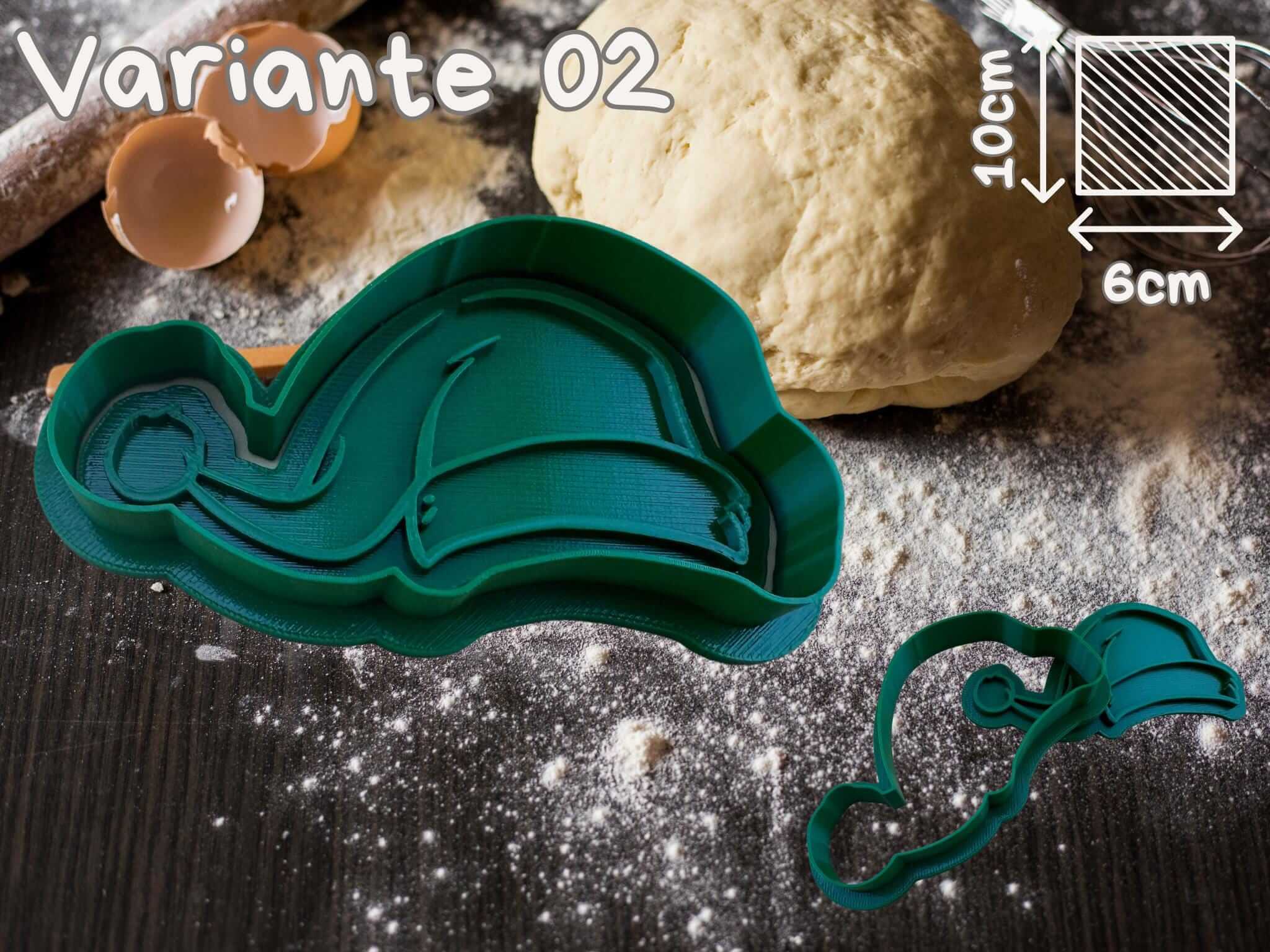 Weihnachtsmützen Keks-Ausstecher Set für festliche Plätzchen, 10cm und 6cm Größe, perfekt für DIY-Backprojekte