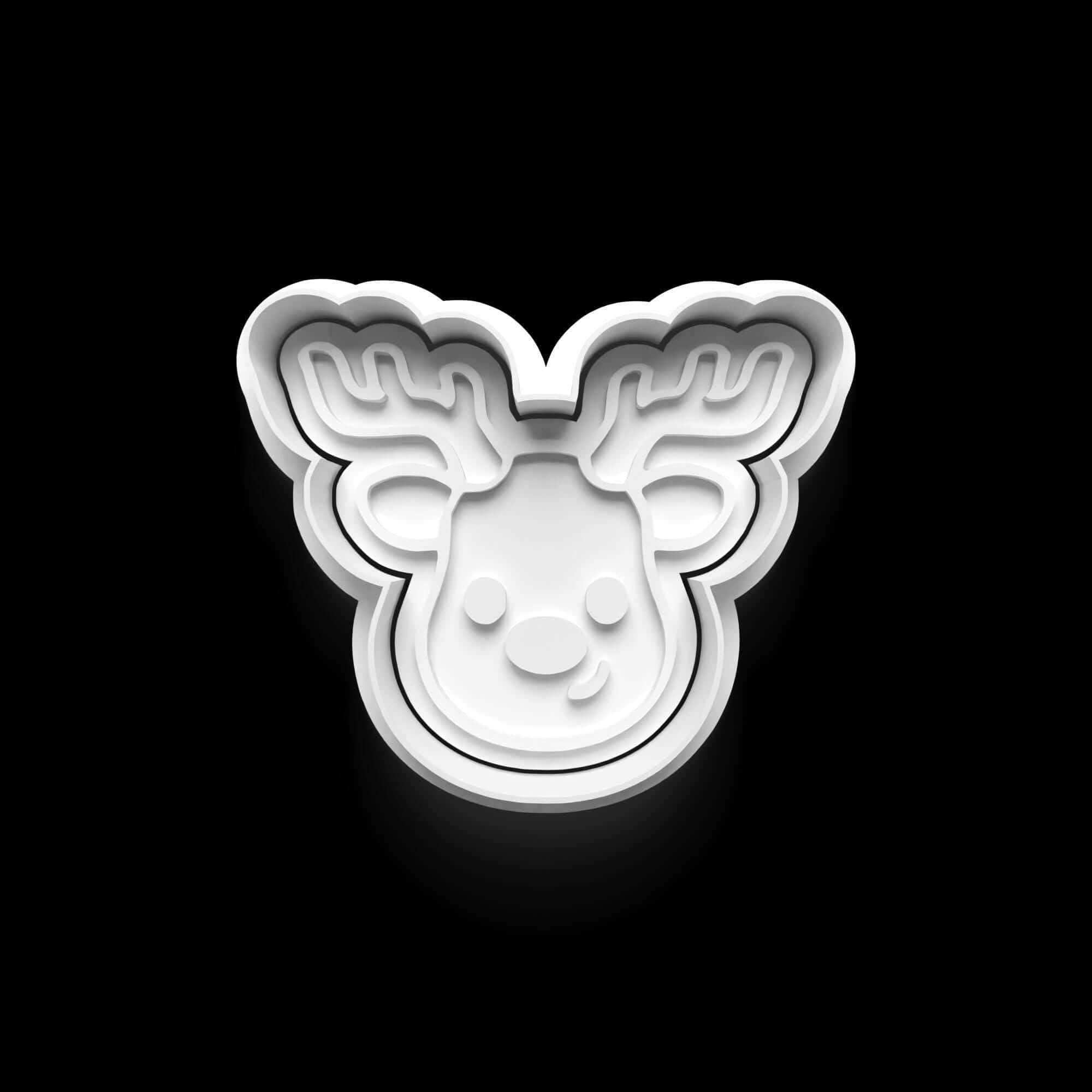 Weihnachts-Keksausstecher Rentier für festliche Plätzchenbacken und kreative Weihnachtsbäckerei.