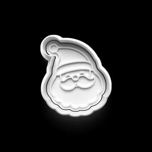 Weihnachtsmann Ausstecher für fröhliche Weihnachtskekse und festliche Backideen.